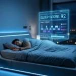 AI sleep coach app showing sleep stages on smartphone 2026